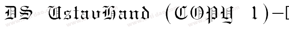 DS UstavHand (COPY 1)字体转换